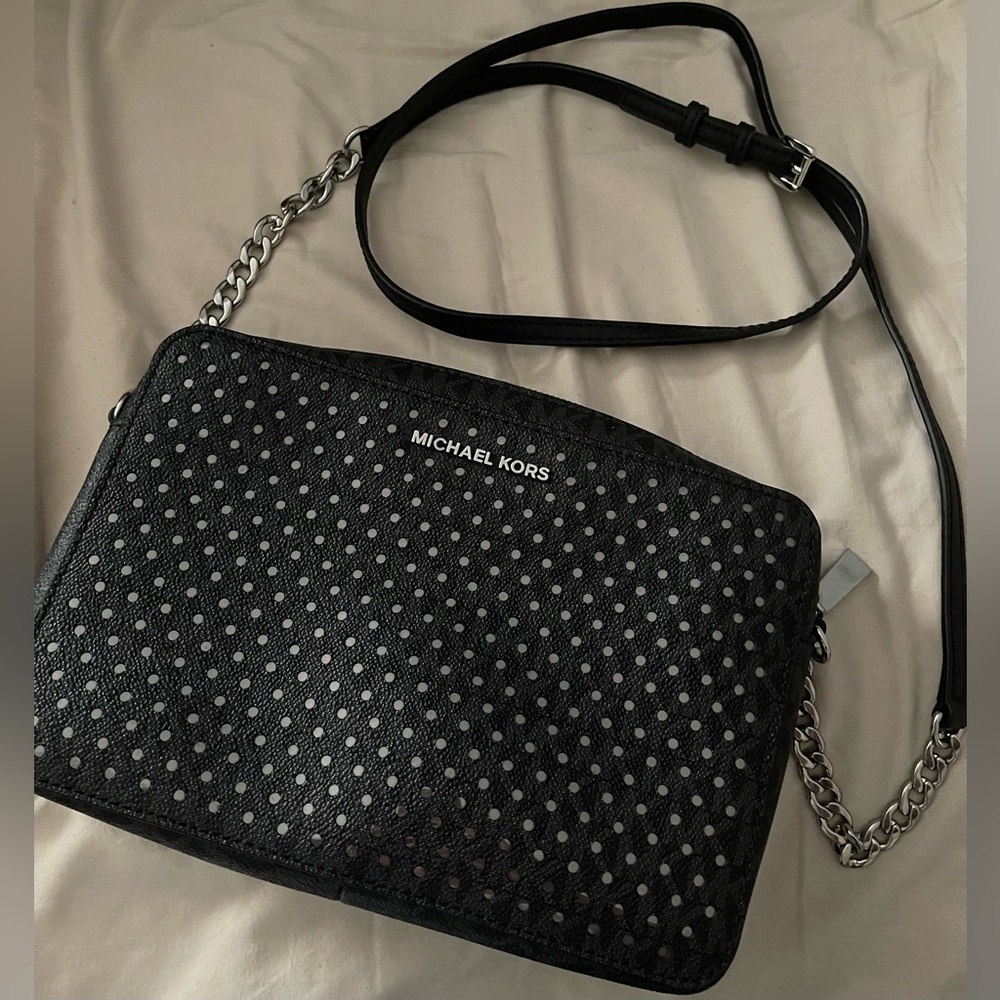 Michael Kors Jet Set Leather Crossbody Bag